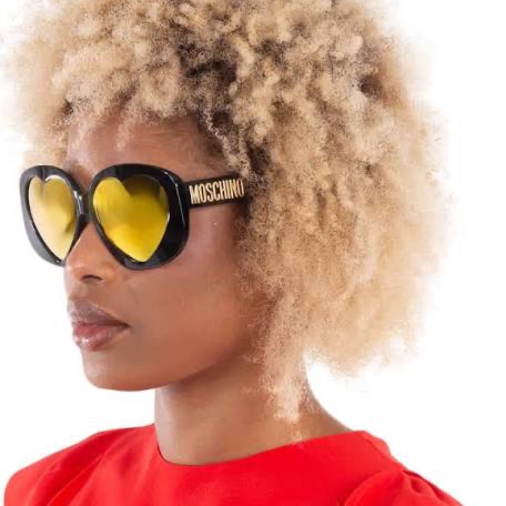 Moschino Heart Sunglasses Nwt